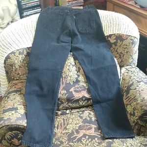 Vintage Orange Tab Levi's 505 Black jeans . Built on 05/1996.
